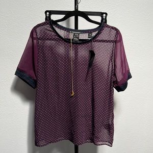 NWT Sheer Blouse Scotch & Soda